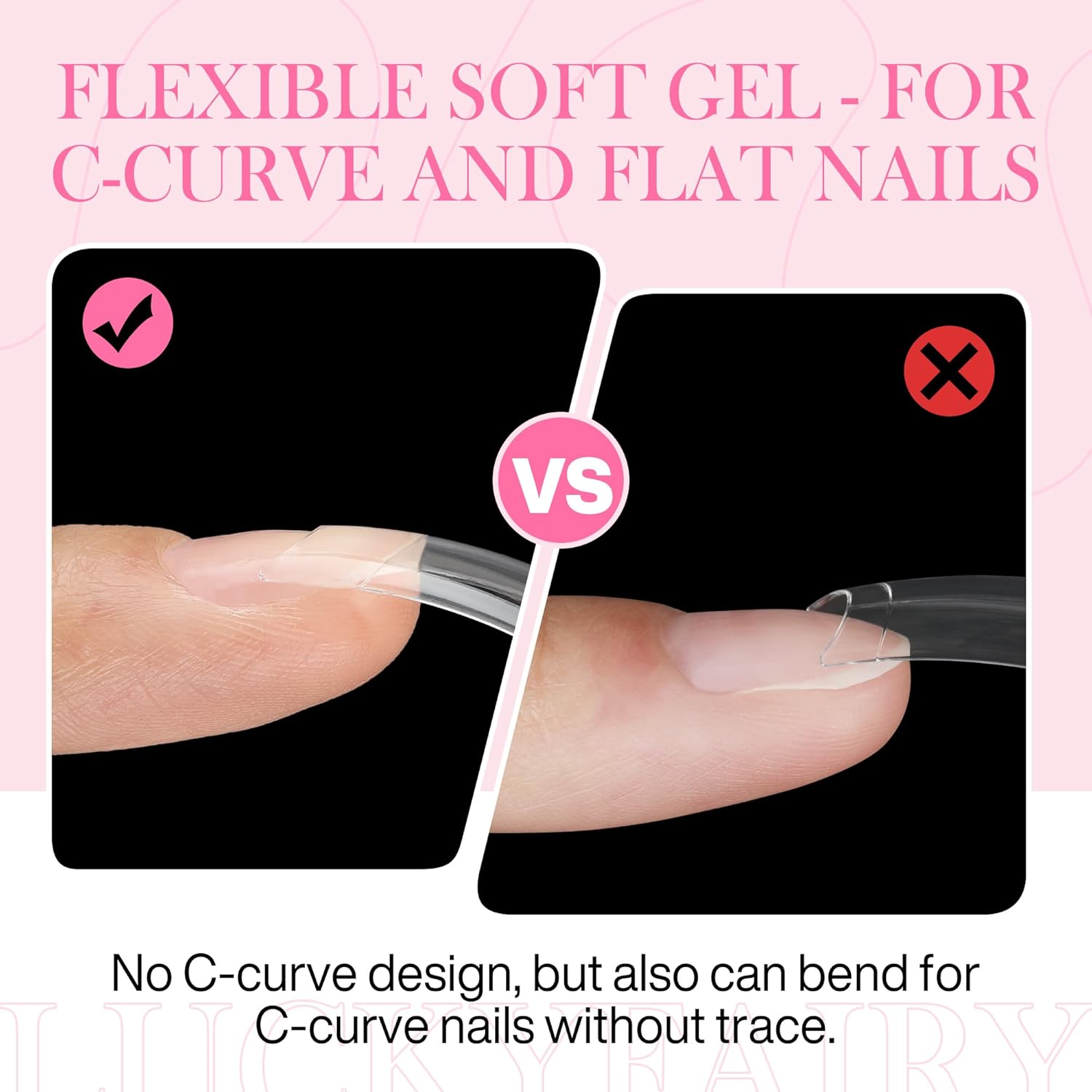 Half Cover Duck Nail Tips 504 Pcs Duck Press on Nails Clear Soft Gel Short Duck Nail Tips 11 Sizes Wide French False Nails for Acrylic Nails Professional for Y2K Art Salon-Velvo Beauty