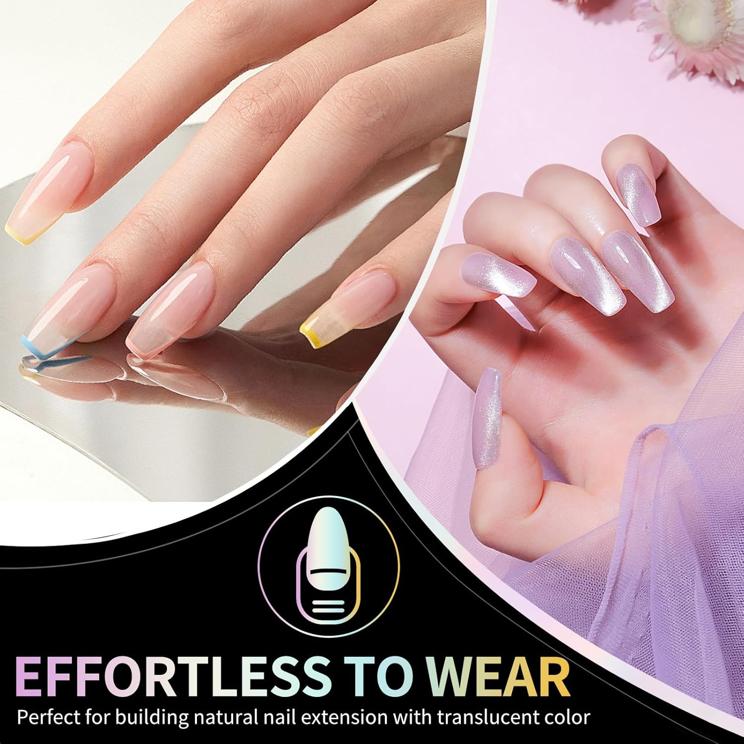 Square Nail Tips Medium Square Gel Nail Tips 240Pcs Pre-Etched Soft Acrylic Nails Tips Half Matte Full Cover False Nail No C Curve for Nail Extension French Nails Manicure Home DIY Salon 12 Sizes Tips-Velvo Beauty