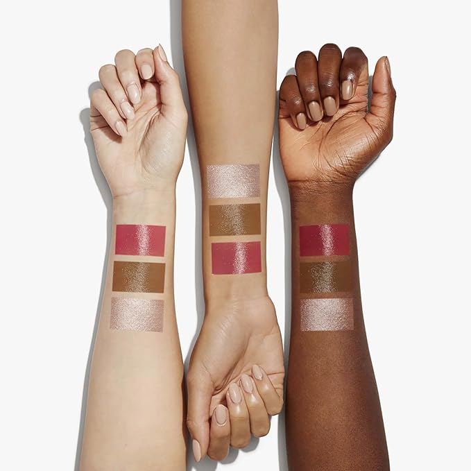 3Pcs Liquid Contour Makeup Trio with Bronzer Shade, Blush, Highlighter for Sculpted Makeup, Matte Finish Liquid Contour Set Easy to Create a Lightweight Look, Longwear Waterproof Formula (2, 8, 13)-Velvo Beauty