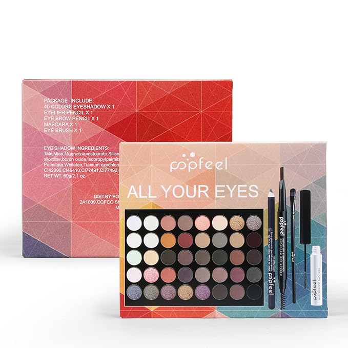 All in One Makeup Kits for Women Girls Holiday Make-up Gift Sets Xmas Essential Bundle Include Eyeshadow Palette Lipstick Blush Concealer Eyeliner Mascara Foundation Brush Eyebrow Pencil-Velvo Beauty