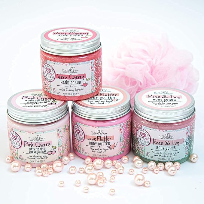 Bella and Bear Love Flutter Body Butter, Hydrating Formula, Soften & Prevent Scars, Stretch Mark Cream, 6.7oz-Velvo Beauty