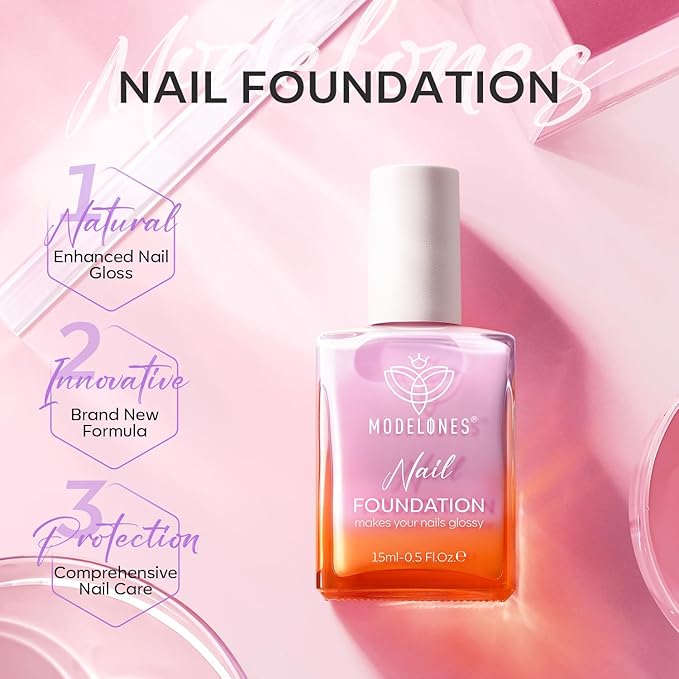 modelones Nail Strengthener Jelly Purple Nail Repair for Damaged Nails Strengthening Polish 15ml Nail Growth and Strengthener Natural Concealer Foundation Nail Care Gifts for Women-Velvo Beauty