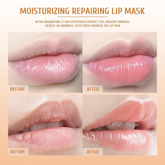 4Pcs Honey Lip Mask Pot, Moisturizing Honey Lip Masks-Velvo Beauty