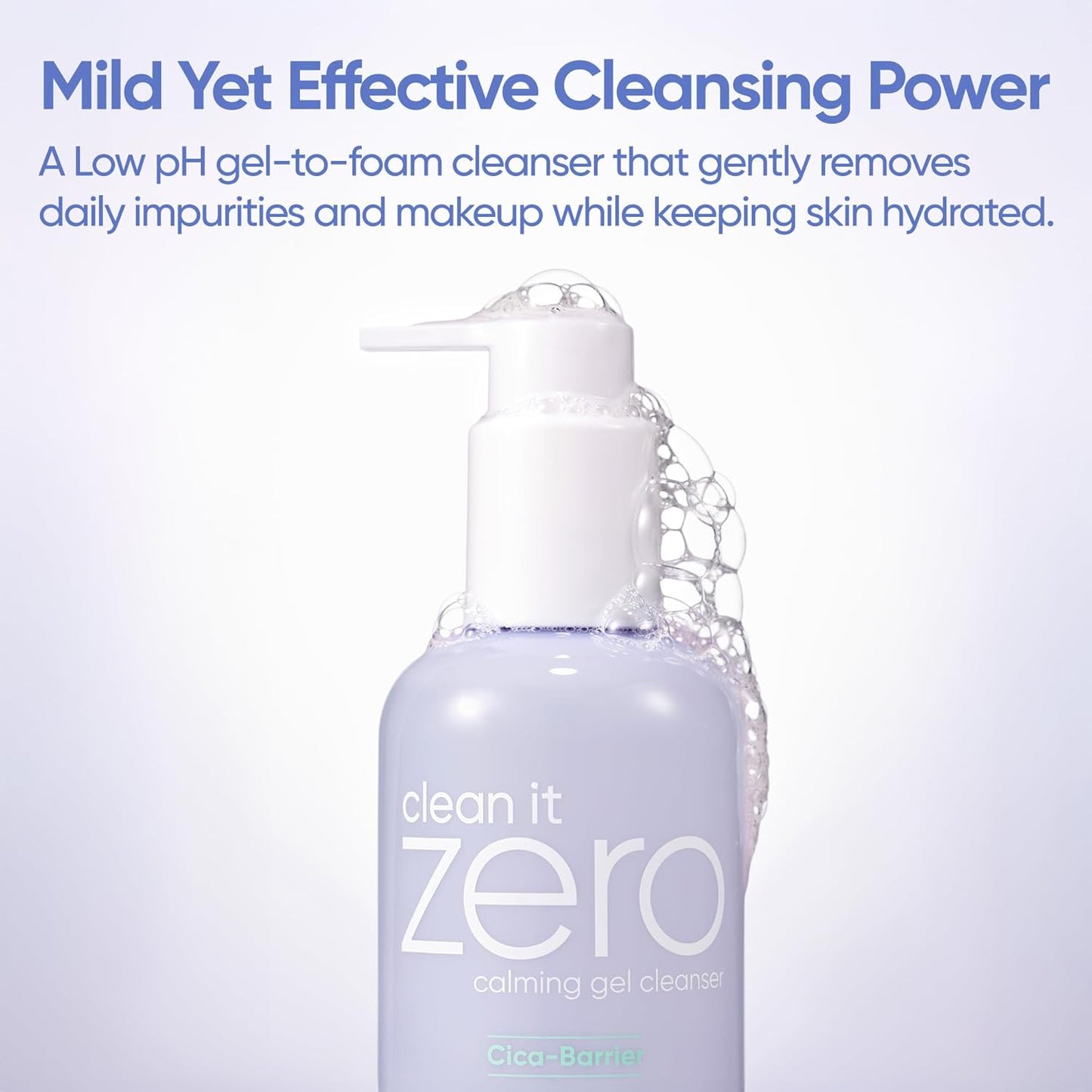 BANILA CO Clean It Zero Calming Gel Cleanser | Cica & Amino Acid Complex for Gentle Hydration | Vegan & Hypoallergenic | Korean Facial Cleanser for Sensitive Skin (200ml / 6.76 fl oz)-Velvo Beauty