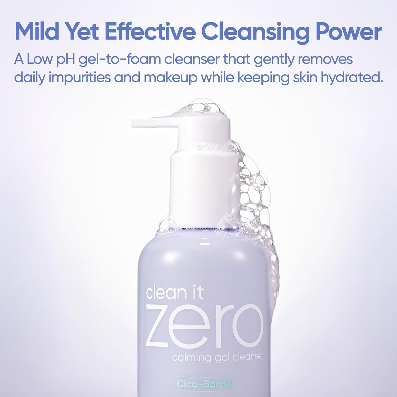 BANILA CO Clean It Zero Calming Gel Cleanser | Cica & Amino Acid Complex for Gentle Hydration | Vegan & Hypoallergenic | Korean Facial Cleanser for Sensitive Skin (200ml / 6.76 fl oz)-Velvo Beauty