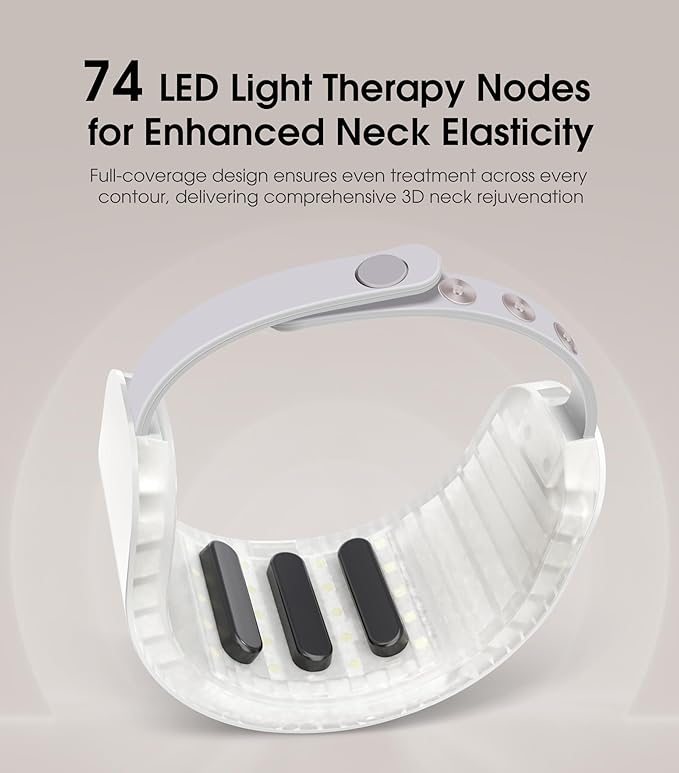 Intelligent Neck Lifting Device, 3 Color LED Neck Massager with Remote Control for Facial Massager | at Home Skin Care Tool-Velvo Beauty