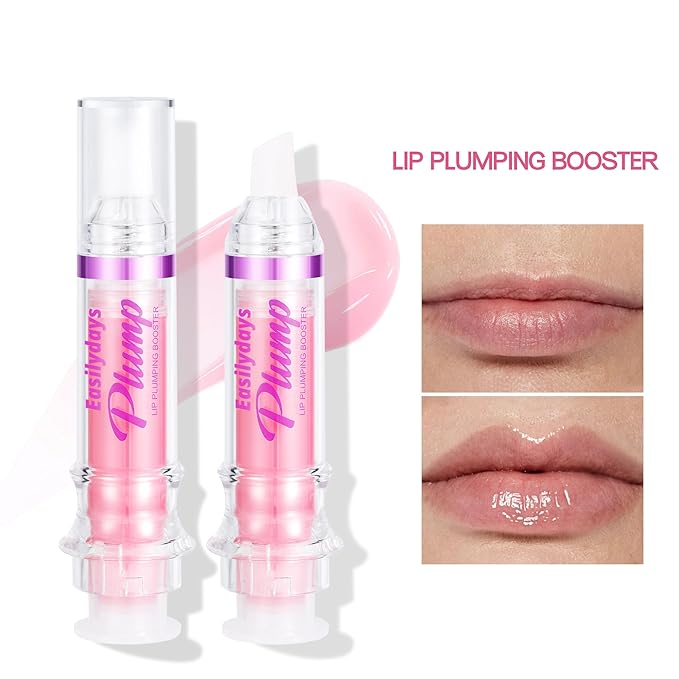 Spicy Lip Gloss Plumper Glossy Lip Lipstick, Lifter Gloss, Hydrating, Volumizes, High-Shine, Lip Plumping Lip Glaze Lip Makeup, Plump & Pout Lip Plumper for Women Girls (#04)-Velvo Beauty