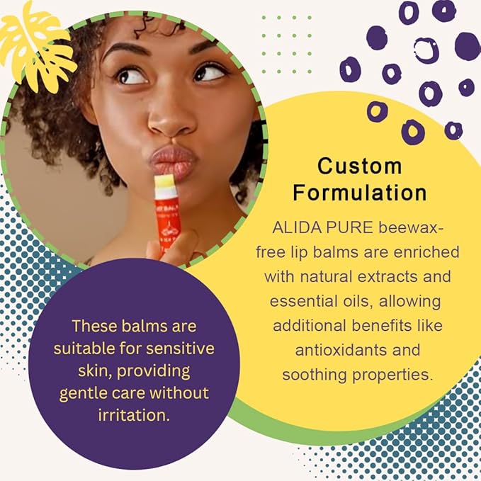 Tangerine Lip Balm, Vegan Lip Balm Set, Beeswax Free, with Avocado Oil, Organic Jojoba Oil, Candelilla Wax, and Vitamin E, Natural Moisturizer For Dry, Chapped, or Cracked Lips, 3 Tube Set-Velvo Beauty