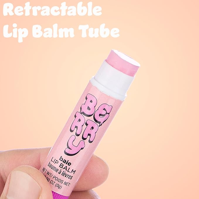 Expressions 10pc Fruity Lip Balm Collection - Hydrating Lip Balms Infused w/Fresh Fruity Flavors - Vitamin Enriched Nourishing Lip Balm Set-Velvo Beauty