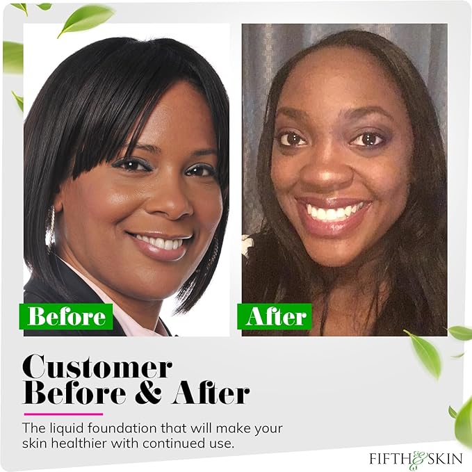 Fifth & Skin: Better’n Ur Skin Liquid Foundation (ESPRESSO - Natural, Organic, Vegan, Cruelty-Free - Gluten-Free Beauty with Buildable Coverage and Palm-Free Luxury - 1 oz-Velvo Beauty