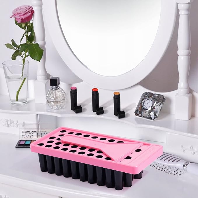 RONRONS Lip Balm Crafting Kit, Professional Lipsticks Filling Tray and Spatula with 50 Pieces Lip Balm Tubes with Twist Caps, DIY Lip Care Balms Making for Valentine's Day Christmas Gifts Business-Velvo Beauty