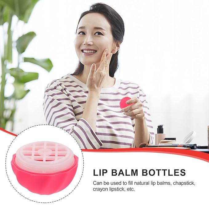 Lipgloss Containers Empty 10Pcs Empty Lip Lip Balm Bottles Filling Lipstick Box Empty Lip Balm Sphere Containers Balm Sphere Containers Empty Lip Balm Tubes-Velvo Beauty