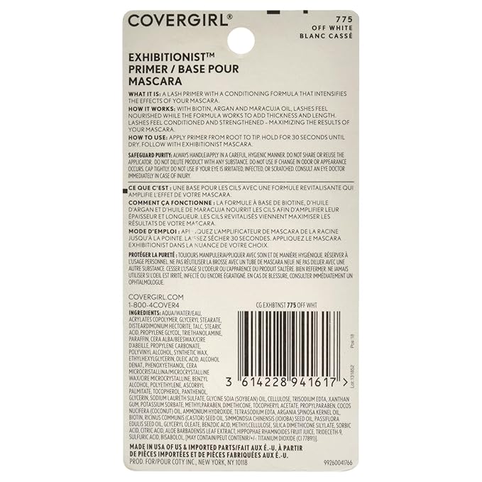 COVERGIRL Exhibitionist Mascara Primer, Off White 0.3 fl oz-Velvo Beauty