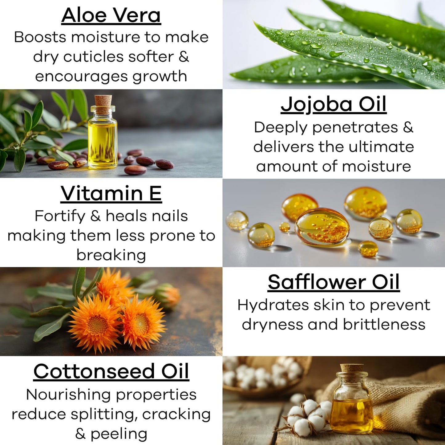 Ellie Chase Moisturizing Cuticle & Nail Care Oil 2.3 Fl Oz - Vanilla Scented – Infused with Jojoba Oil, Aloe, Vitamin E – Nail & Cuticle Hydration, Repair, Moisturizer, Strengthener, Growth-Velvo Beauty