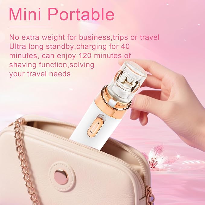 Epil Pro 3.0 Women Face Epilator 2025 New - 2-in-1 Rechargeable Facial Hair Removal for Women, IPX5 Waterproof Epilator with 3 Eyebrow Trimmers,Beauty Removal for Woman(1PC-Pink)-Velvo Beauty