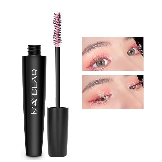 Maydear Chameleon Pearlescent Mascara for Eyelashes, Waterproof Colored Long Lasting Smudgeproof Color for Women Fast Dry Lengthening Eye Makeup Party Stage Use-Velvo Beauty