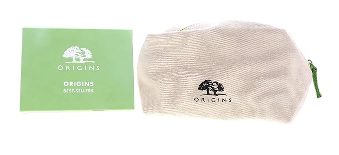 Origins Best Sellers Set for Women - 5 Pc 1oz Checks Face Wash, 3.8oz Lotion, 0.5oz Clear Charcoal Face Mask,1.62oz Serum, 1.69oz Moisturizer-Velvo Beauty