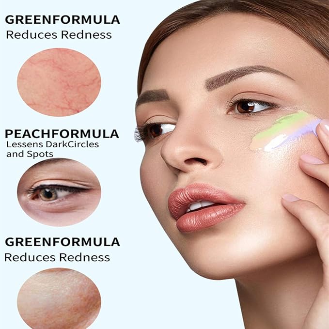 MAEPEOR Liquid Conceal Contour 7 Colors Cream Lightweight Liquid Concealer Contour Makeup for Concealing Blemishes, Brighten Dark Circles (Color 03 Blue)-Velvo Beauty