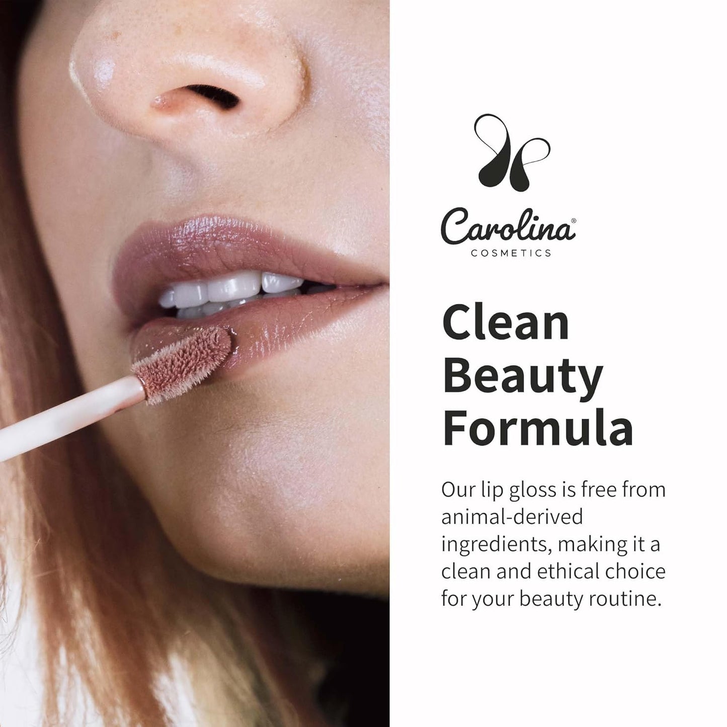 Plant-Based Non-Sticky Lip Gloss (What A Babe) - Hydrating & Nourishing with Sunflower Seed Oil, Cacao & Grape Seed Oil - Gluten-Free, Vegan, Non-GMO, Paraben-Free - 5g/0.18oz-Velvo Beauty