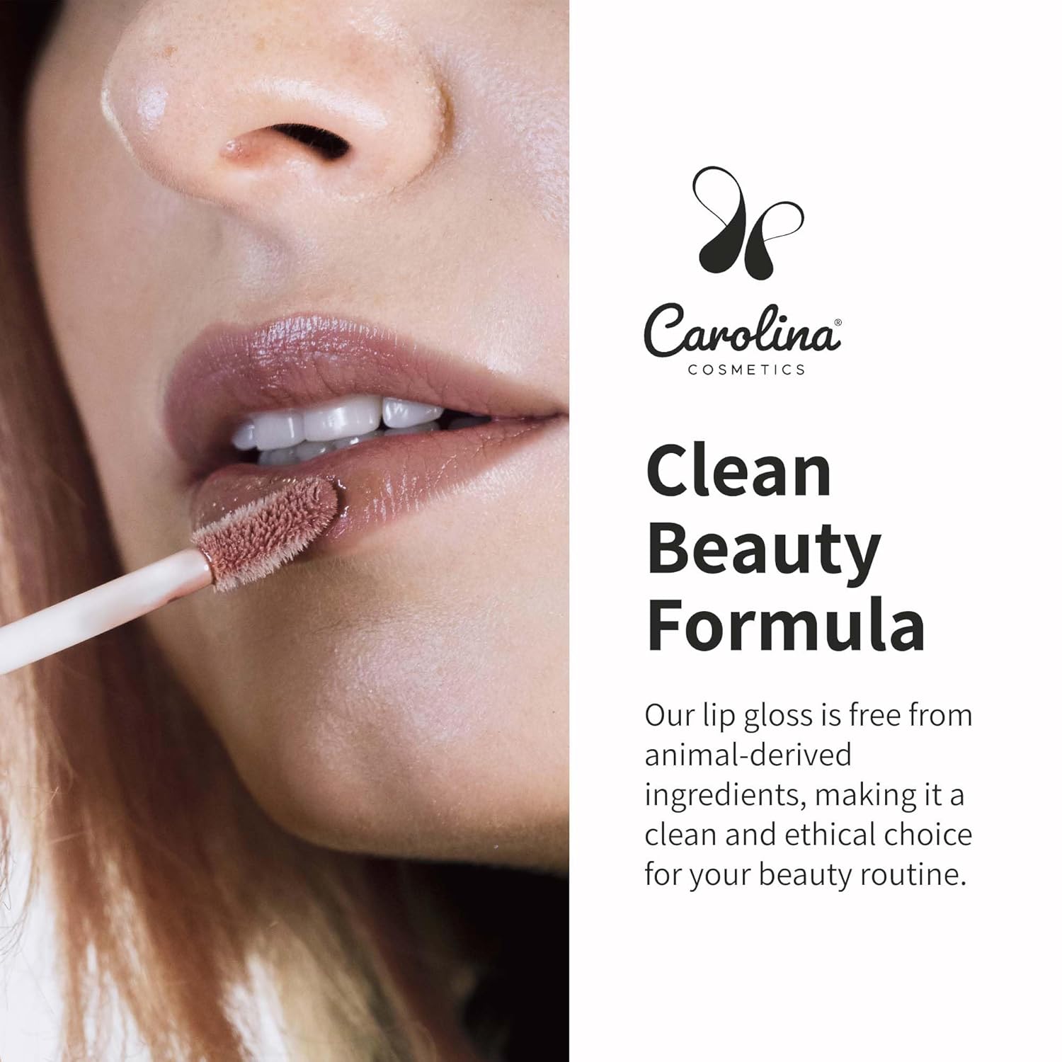 Plant-Based Non-Sticky Lip Gloss (What A Babe) - Hydrating & Nourishing with Sunflower Seed Oil, Cacao & Grape Seed Oil - Gluten-Free, Vegan, Non-GMO, Paraben-Free - 5g/0.18oz-Velvo Beauty