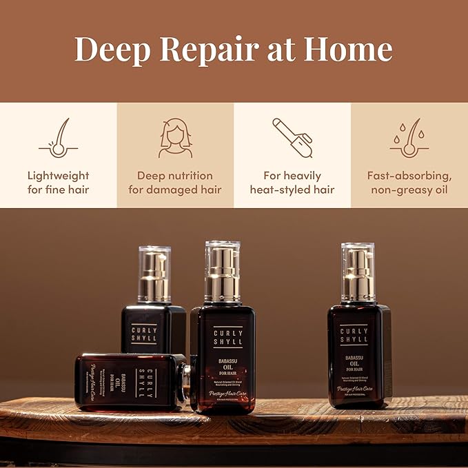 Babassu Oil for Hair | Lightweight Moisturizing Oil for Dry or Damaged Hair | Soft, Non-Sticky Finish | Paraben-Free | 100ml-Velvo Beauty