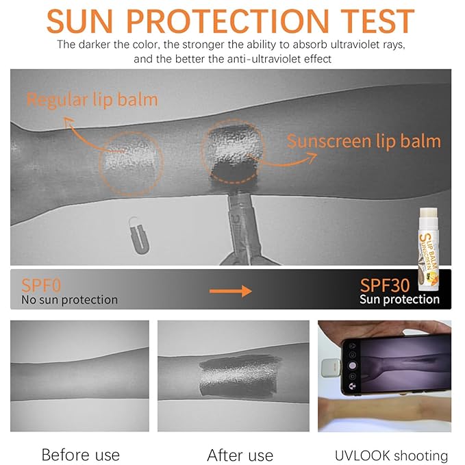 Spf 30 Lip Balm, 3Pcs Sunscreen Lip Balm, Lip Balm With Spf, Flavored Lip Balm, Vitamin E Lip Balm Set, Aloe Vera Hydrating Lip Balm for Women Gilrs-Velvo Beauty