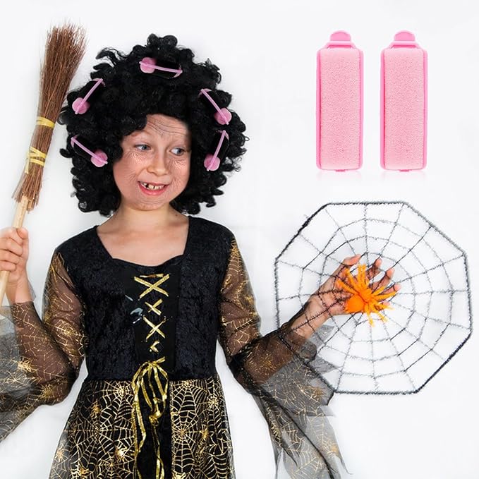 12 Pcs Foam Sponge Hair Rollers 2.4 Inch Hair Curlers to Sleep In Soft Sleep Rollers for Curls Style Heatless Curler Hair Christmas Party Hairstyles-Velvo Beauty