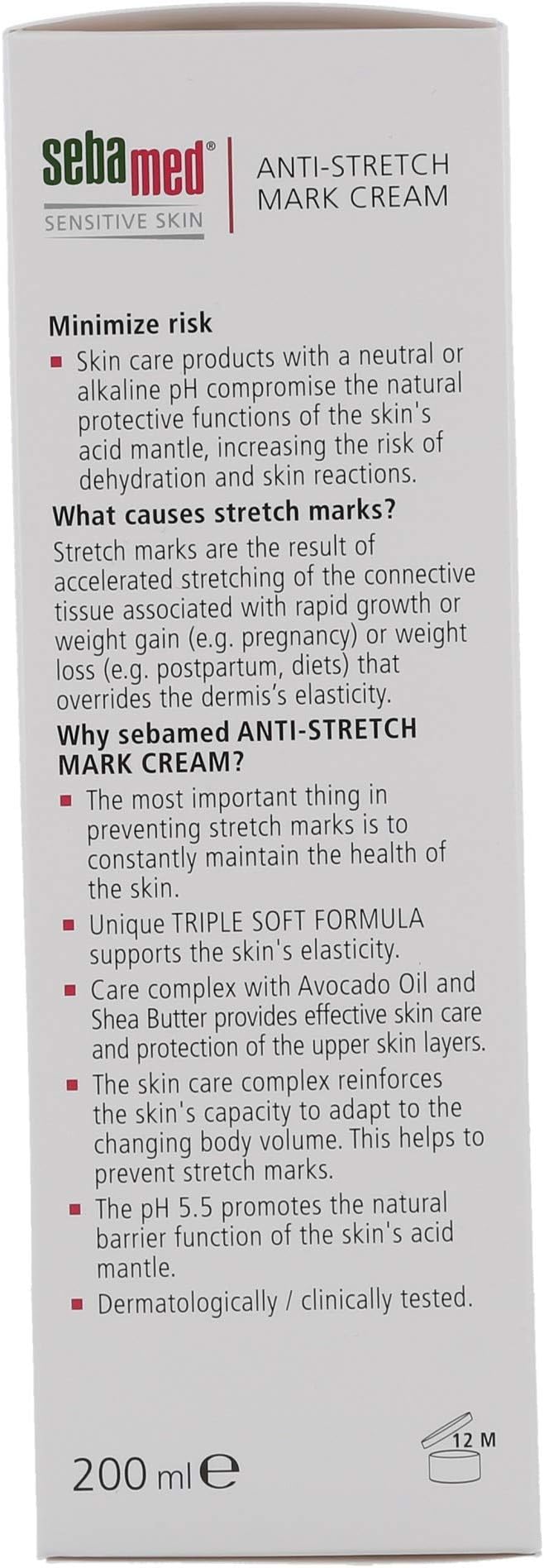 Sebamed Anti-Stretch Mark Cream Stretch Mark Cream - for Pregnancy Stretch Mark & Prevention Oil - Stretch Mark Removal Cream for Pregnant Women, Mothers - Safe for All Ages & Skin Types-Velvo Beauty