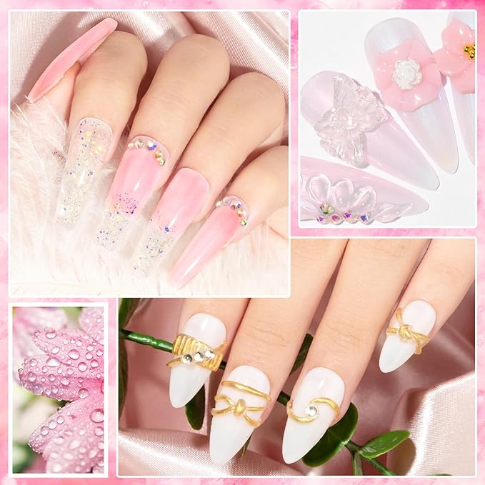 MIZHSE Non-Sticky Solid Builder Gel For Nails, 30g Clear and Pink Sculpting Building Carving Modeling Hard Gel for Nail Strengthen Nail Extension 3D Nail Art for Soak Off Manicure Kit DIY Home Gift-Velvo Beauty