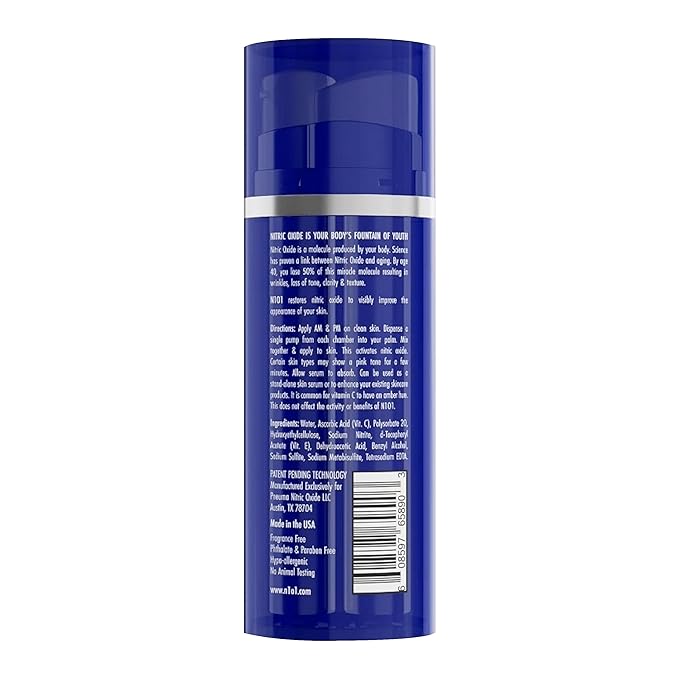 Nitric Oxide Activating Serum with Antioxidants | Hydrating Serum For Face | Decreases Wrinkles | Pore Minimizer | Improves Skin Texture | Helps Dark Spots | 1 Fl Oz, 30ml-Velvo Beauty