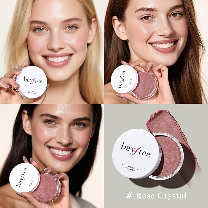 Multi Glow Balm, Cream Blush for Cheeks, Blush Balm Face Makeup, Radiant Finish, Hydrating, Creamy, Lightweight & Blendable Color, Face Makeup, 0.63 Oz-Velvo Beauty