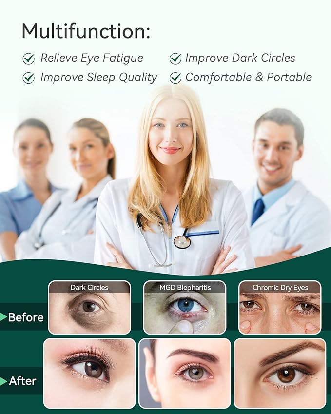 ProCIV 30 Packs Unscented Steam Eye Mask for Dry Eye, Self Heating Moist Heated Eye Mask for Dark Circles and Puffiness Disposable Warming Eye Mask for Soothing Headache Relieve Eye Fatigue Sleep Mask-Velvo Beauty