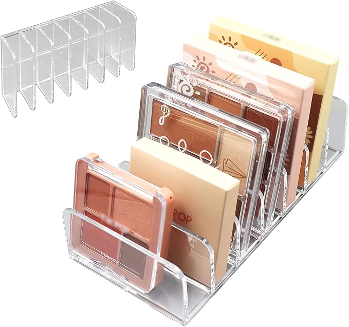 Makeup Organizer, Compact Makeup Palette Organize, for Bathroom Countertops, Vanities, Cabinets, Sleek Modern Cosmetics Storage Solution for - Eyeshadow Palettes, Contour Kits, Blush-Velvo Beauty