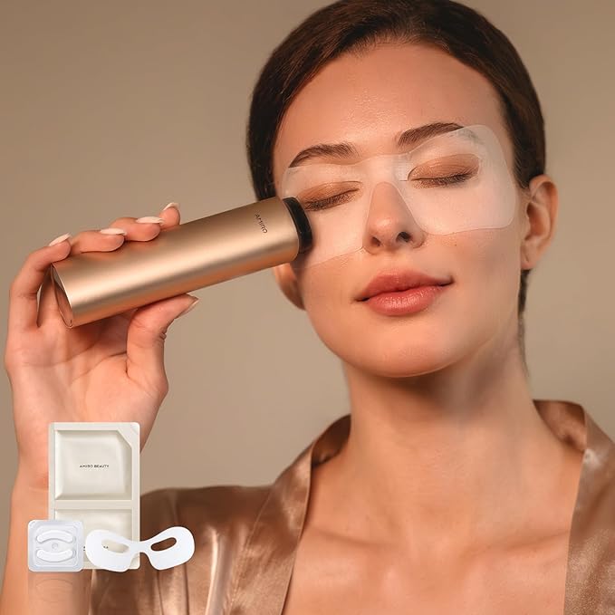 AMIRO Eye Mask, V-Face Mask & 70ml Preparation Gel Set for R3 Turbo Facial Device - Complete Kit for Eye Rejuvenation & Facial Lifting-Velvo Beauty