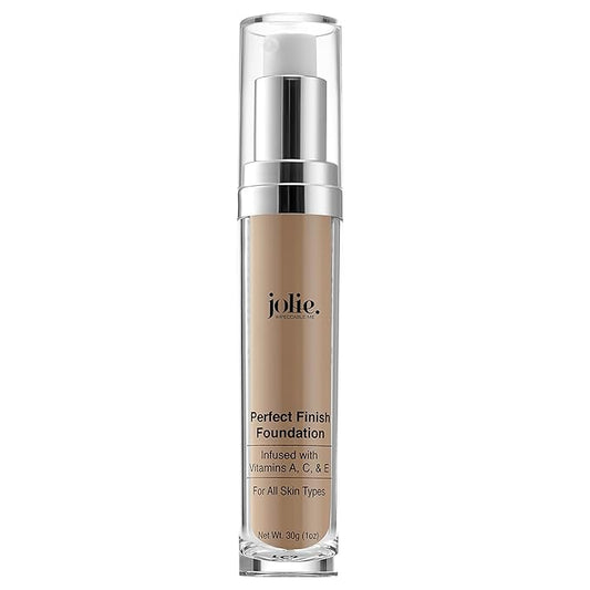 Jolie Perfect Finish Liquid Foundation Makeup SPF 15 Oil Free (MW2)-Velvo Beauty