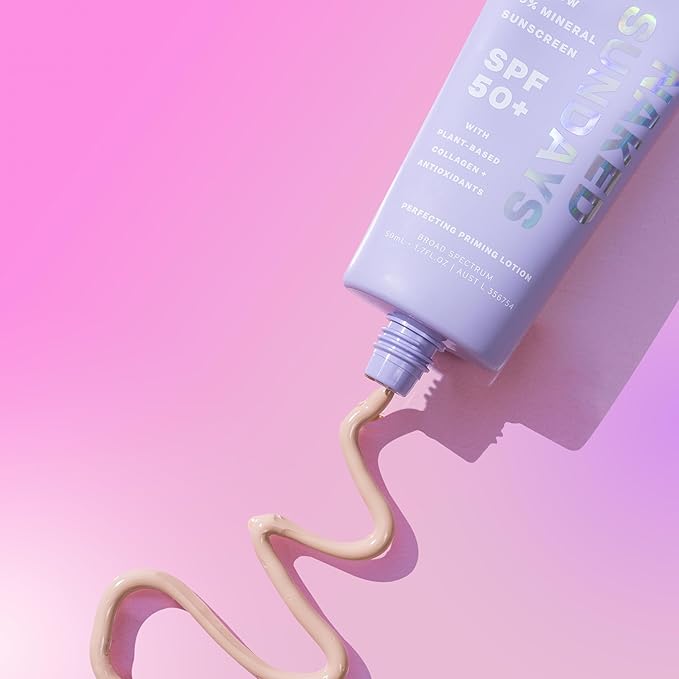 Naked Sundays SPF 50 Daily Facial Moisturizer, All-in-one Mineral Sunscreen, Face Lotion, Makeup Primer with Broad Spectrum UVA/UVB + Zinc Oxide, 50ml-Velvo Beauty