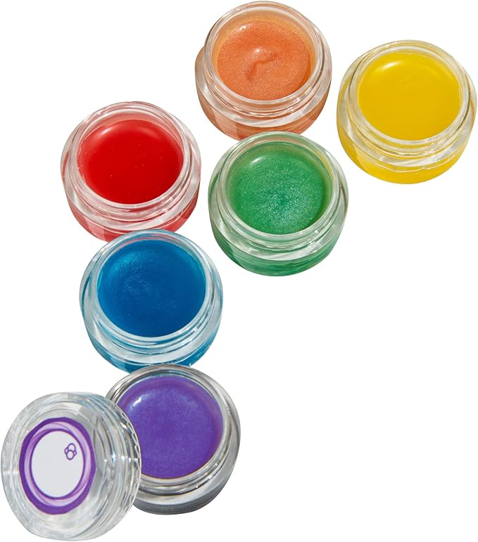 Thames & Kosmos Yummy Rainbow Lip Balm Lab STEM Kit | Make Lip Balms, Glosses | Strawberry, Grape, Banana Flavors & Cosmetic Jars | Chemistry & Biology of Skin Care | 2-Language (EN/FR)-Velvo Beauty