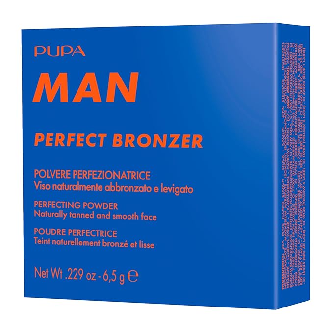Pupa Milano Perfect Bronzer Perfecting Powder, 001, 0.229 oz - Bronzer Powder - Enriched with Cornstarch and Kaolin - Matte Bronzer - Makeup for Men-Velvo Beauty