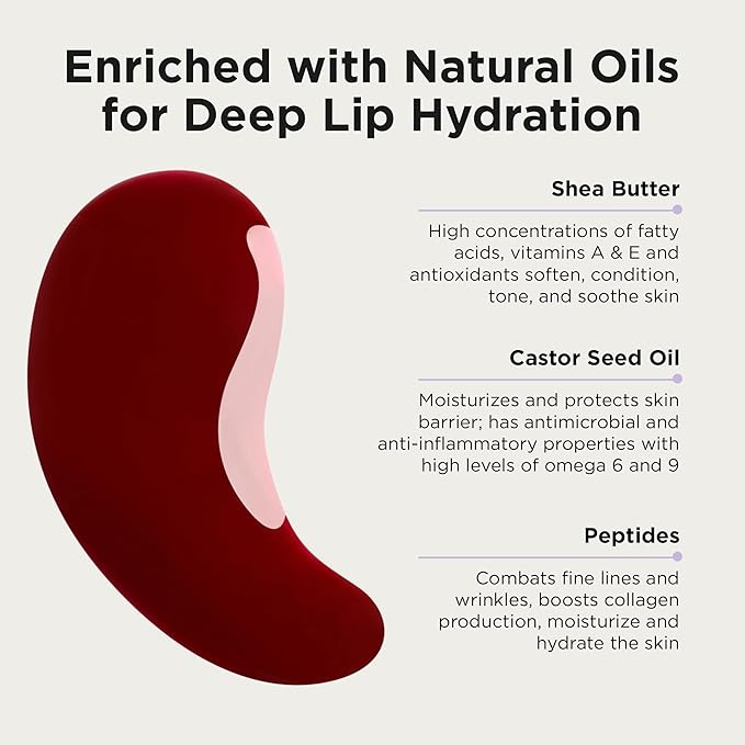 Côte Tempted Peptide Lip Shine – Warm Berry Lip Gloss for Bold Color & Hydration – Vegan, Cruelty-Free, Anti-Aging with Shea Butter & Hyaluronic Acid – Long-Lasting, Smooth, Moisturizing Shine-Velvo Beauty