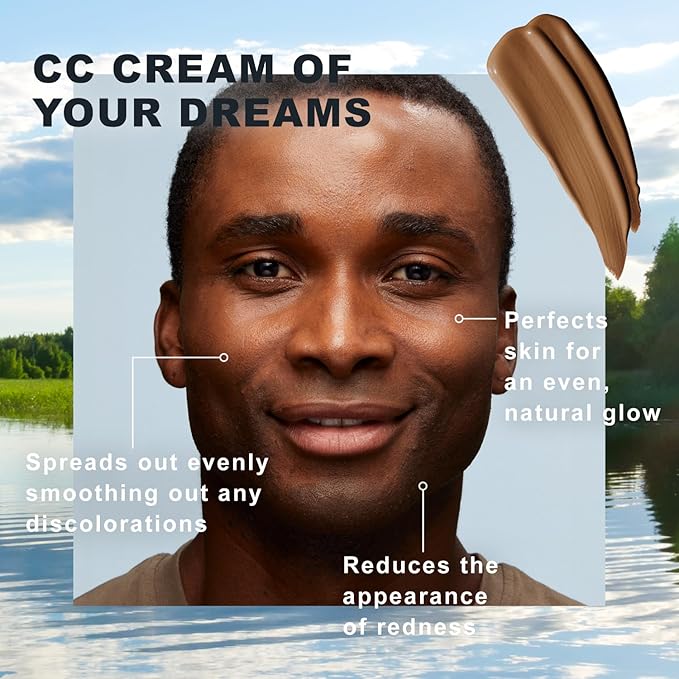 Lumene Color Correcting CC Cream - Lightweight Foundation - Medium Coverage - Redness Reducing Face Makeup for a Glowing Complexion - Vegan Formula + Suitable for All Skin Types - Rich (1 fl oz)-Velvo Beauty