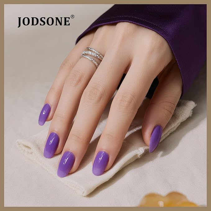 JODSONE Jelly Gel Nail Polish Kit 32 Classic Colors Crystal Transparent High Shine Base & Top Matte Glitter Coat-Velvo Beauty