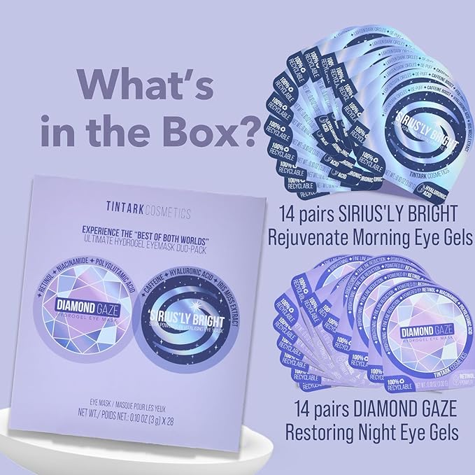 ULTIMATE HYDROGEL EYE MASK 28 Pairs Under Eye Patches, Rejuvenate Eye Area Reduce Dark Circles Puffiness, Tiredness Bags, Gel Pads Brightening, Plumps Fine Lines-Velvo Beauty