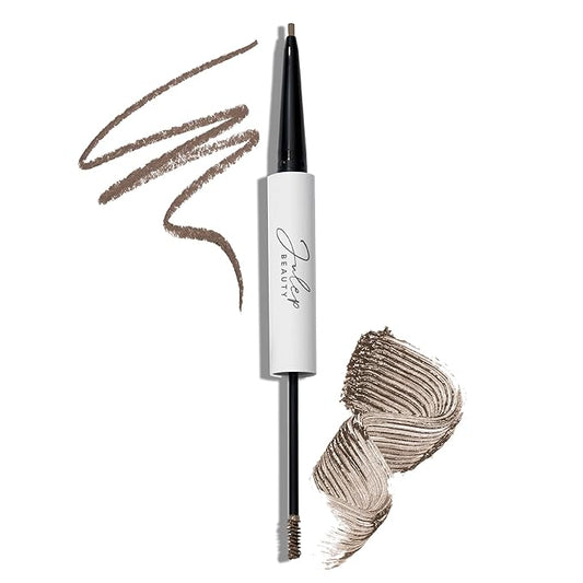 Julep Brow 101 Sculpting Pencil & Tinted Brow Gel Set - Dual-Ended Eyebrow Tool with Brush and Precision Tip - Long-Lasting, Waterproof Formula for Perfectly Defined and Tinted Brows -Taupe-Velvo Beauty