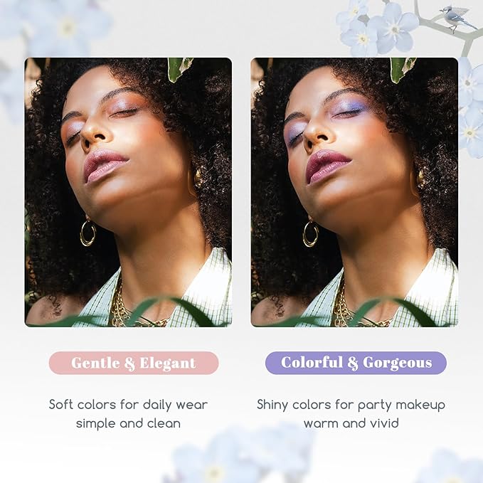 Color Nymph Beginner Makeup Kits For Teens With Train Case Included Full Makeup Kit Eyeshadow Palette Blushes Bronzer Highlighter Lipstick Brushes Mirror (White)-Velvo Beauty