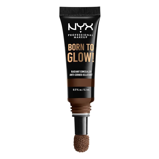 NYX PROFESSIONAL MAKEUP Born To Glow Radiant Concealer, Medium Coverage - Deep-Velvo Beauty