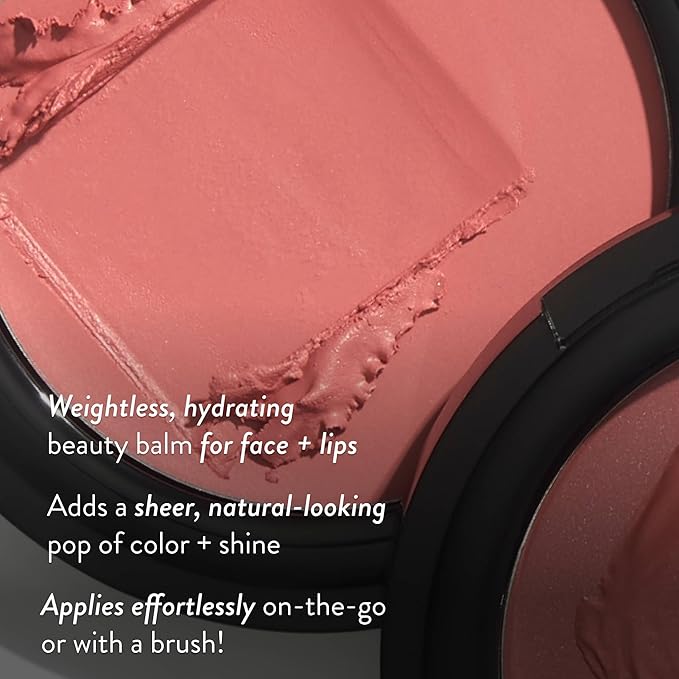 LAURA GELLER NEW YORK The Wonder Balm Complexion Enhancer - Hydrating Weightless Subtle Hint of Color + Glow for Mature Skin - Vegan Squalane - Apply to Cheeks & Lips (03 Rosy Refresh)-Velvo Beauty