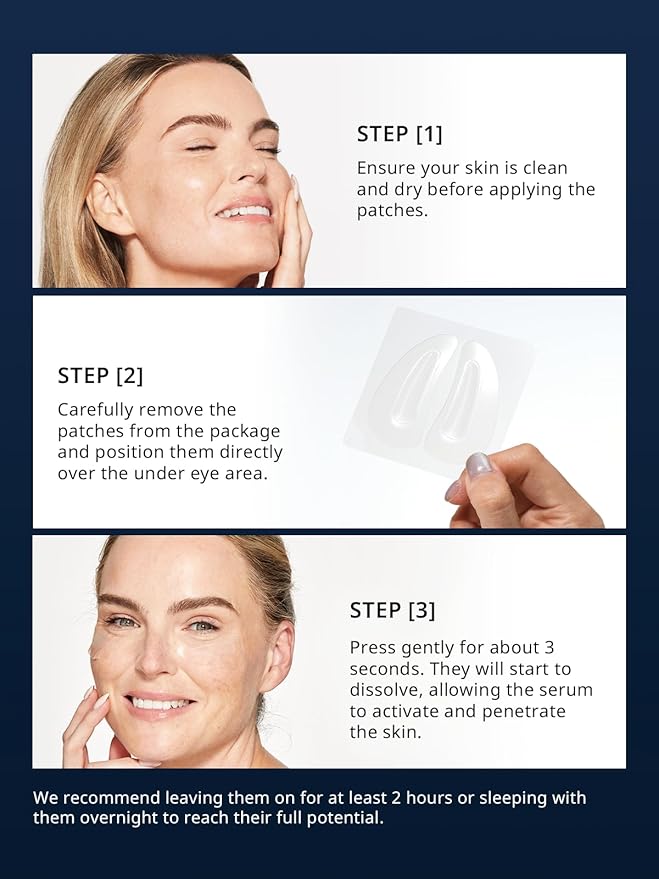 depology Deepcare+ Serum-Infused Micro Dart Patche | 4 Pairs Eye Mask | Under Eye Patches for Wrinkles | Fine Lines | Hydrating Eye Mask with Peptides | Amino Acids | and Synthesized Molecules-Velvo Beauty