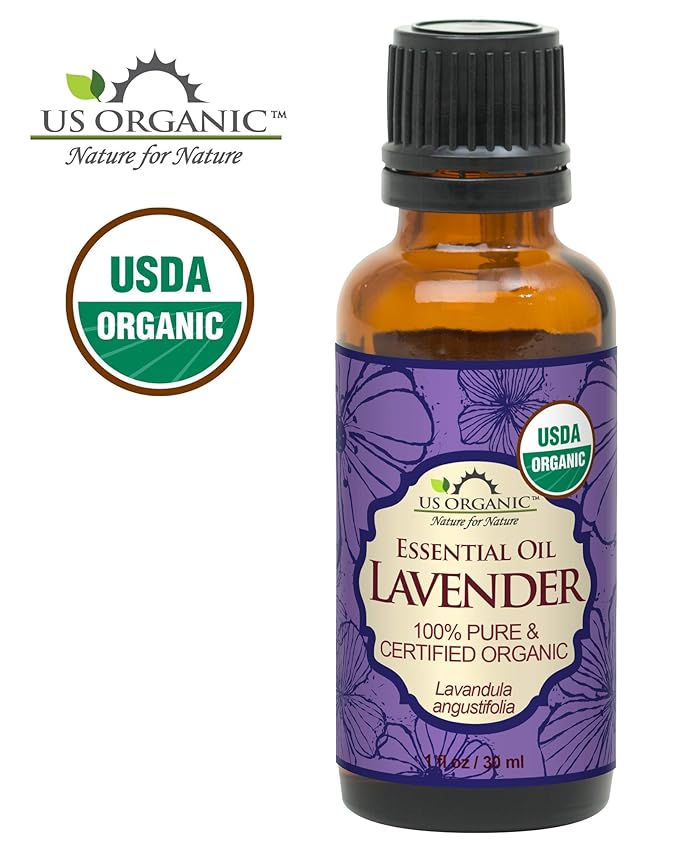 US Organic 100% Pure Lavender Essential Oil, Directly sourced from Bulgaria, USDA Certified Organic, Undiluted, for Diffuser, Humidifier, Massage, Skin, Hair Care, Non GMO, 30 ml-Velvo Beauty