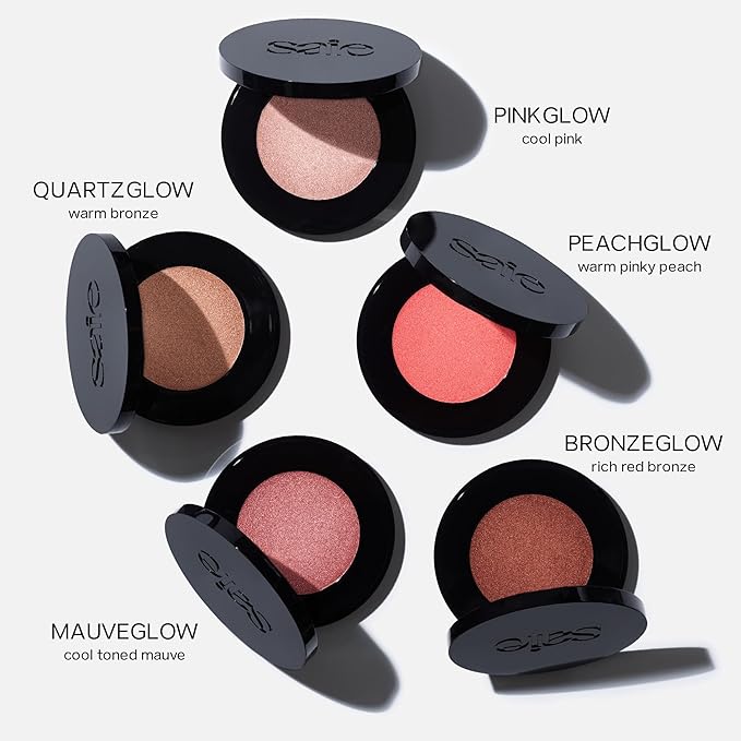 Saie Glow Sculpt Multi-Use Highlighter + Cream Blush - Lightweight Highlighter Makeup with Hyaluronic Acid + Micropearl for Radiant, Glowing Skin - Mauveglow (.02 oz)-Velvo Beauty