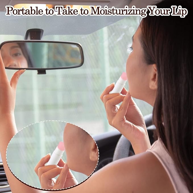 400 Count Lip Balm Bulk with Jasmine, Cherry, Lemon, Blueberry, Rose Flavors Lipstick Prevent Dryness and Chapping Natural Moisturizer For Dry Lips, Unlabeled Filled-Velvo Beauty